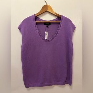 NWT Banana Republic Lavender Knit Sweater Vest Women’s Large